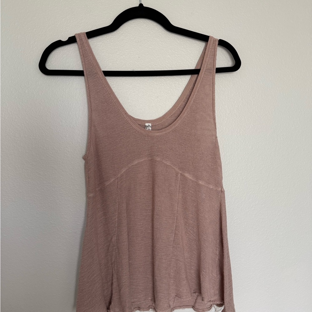 Free People Women's Tank Top in Tan